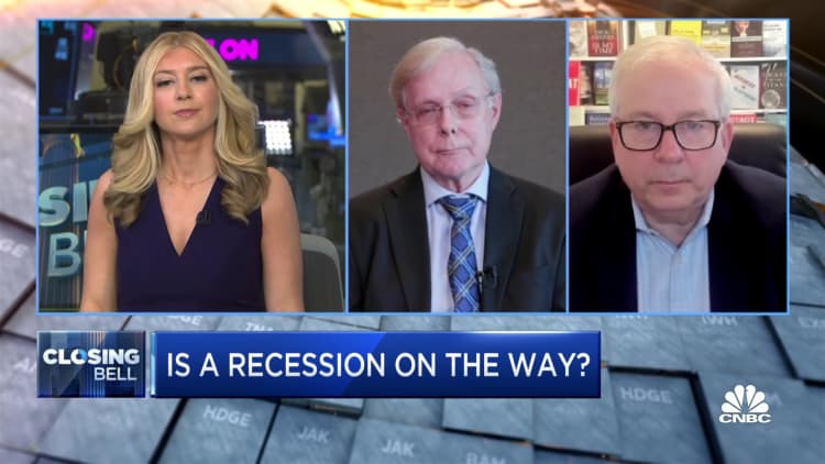 You could build a case that the recession's already started, says David Rosenberg