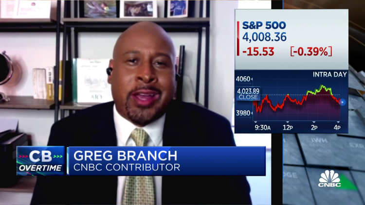 Veritas Financial Group's Greg Branch says he doesn't see a bounce on the horizon
