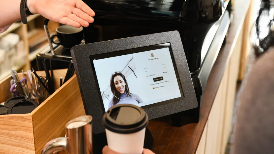 Mastercard's biometric checkout technology lets users pay by scanning their face or palm.