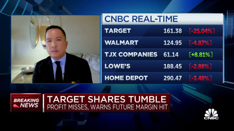 Target will have a couple quarters of working through inventory, says Cowen's Oliver Chen