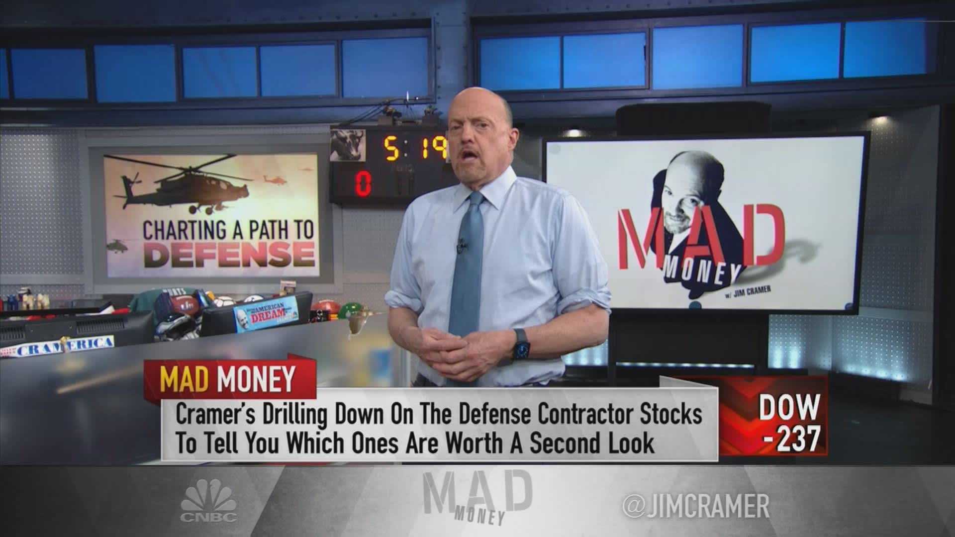 Jim Cramer says investors should have these four defense stocks on their shopping lists
