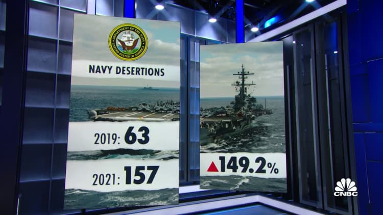 Desertions in the U.S. Navy skyrocket