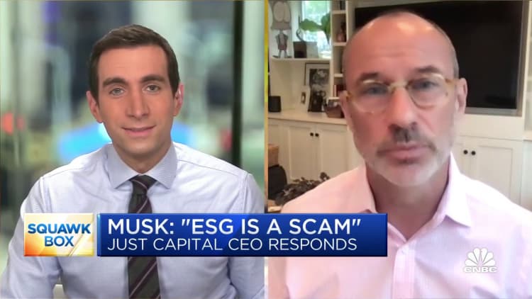 Tesla has other areas to improve in ESG, says Just Capital CEO Martin Whittaker