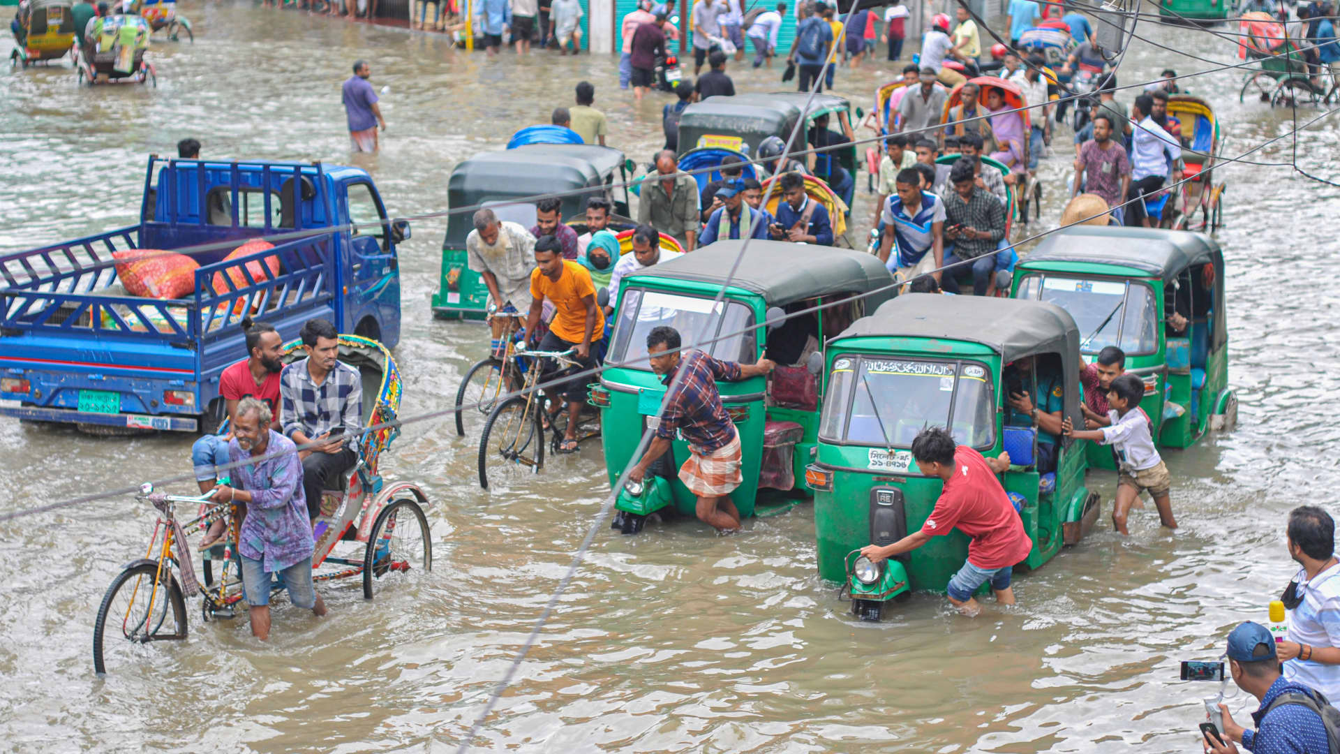 Photos: Bangladesh and India endure catastrophic floods