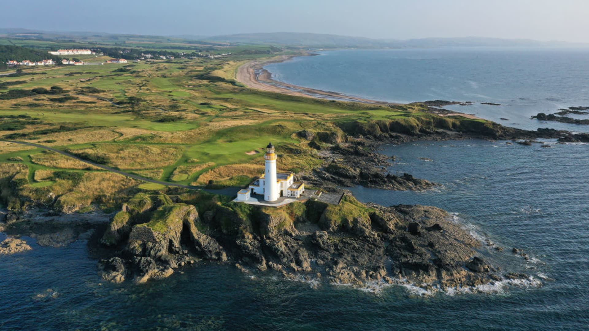 The lighthouse at the Ailsa Course at the Trump Turnberry Resort. The Trump Organization bought the course in 2014.
