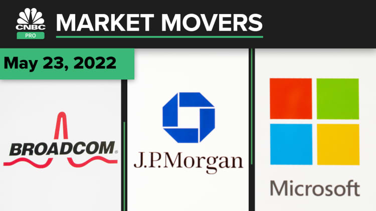 Broadcom, JPMorgan, and Microsoft are some of today's stocks: Pro Market Movers May 23