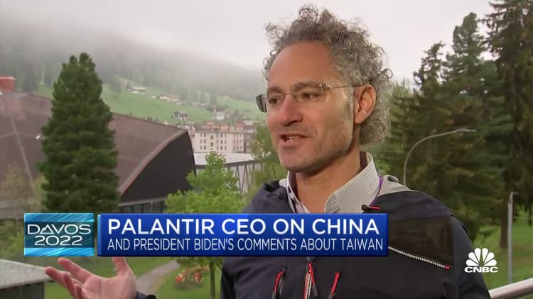 Palantir CEO Alex Karp weighs in on China, Biden's Taiwan comments