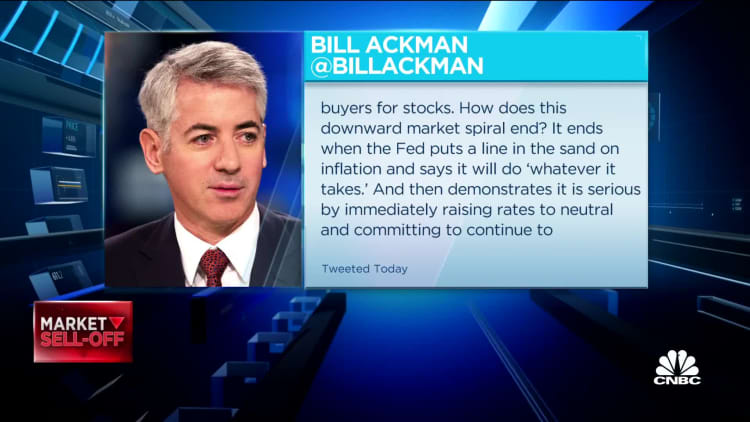 Ackman says Fed needs to 'put a line in the sand on inflation'