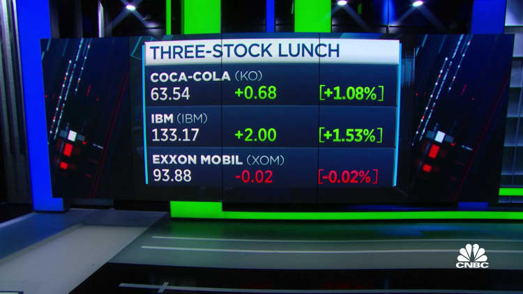 Three-Stock Lunch: Coca-Cola, IBM and Exxon Mobil