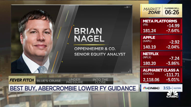 The consumer is in good shape, but there are shifts in spending, says Oppenheimer's Brian Nagel