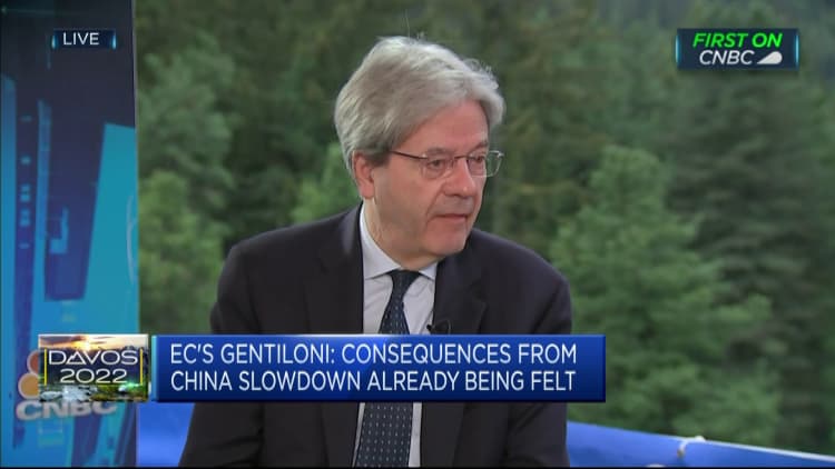 Europe is not destined for a recession, EC's Gentiloni says