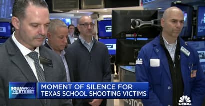 New York Stock Exchange holds moment of silence for Texas school shooting victims