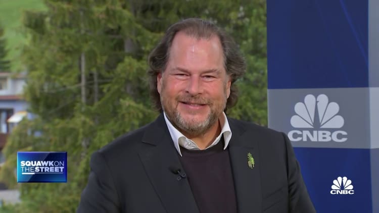 President and CEO Marc Benioff said: Salesforce was born in the recession of 2001