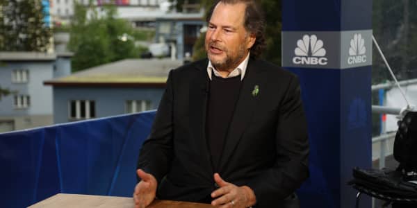 Salesforce’s Benioff laments co-CEO ‘gut punch’ exit, as shares fall. But we're sticking with the stock
