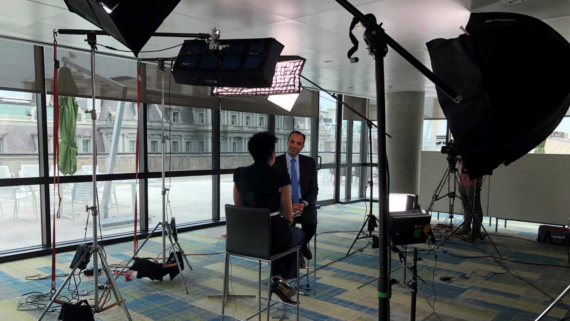Director Rohit Chopra sits down with CNBC's Senior Personal Finance Correspondent Sharon Epperson at CFPB headquarters in Washington, D.C.
