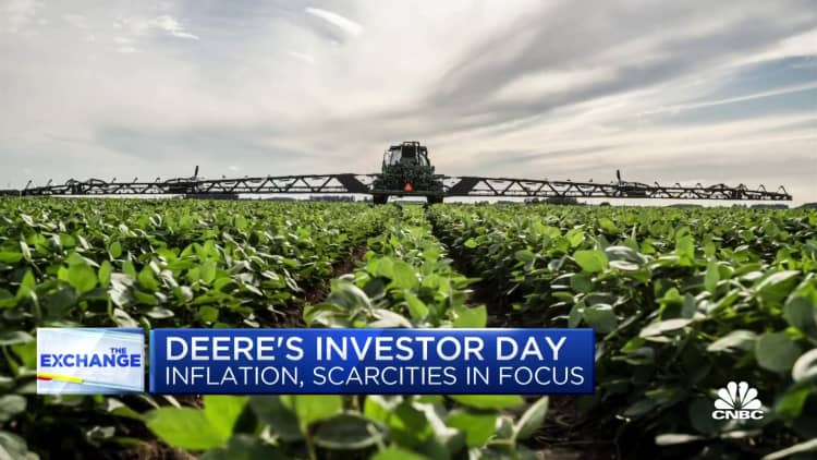 The days of abundant resources, farming inputs is over, says Deere CEO
