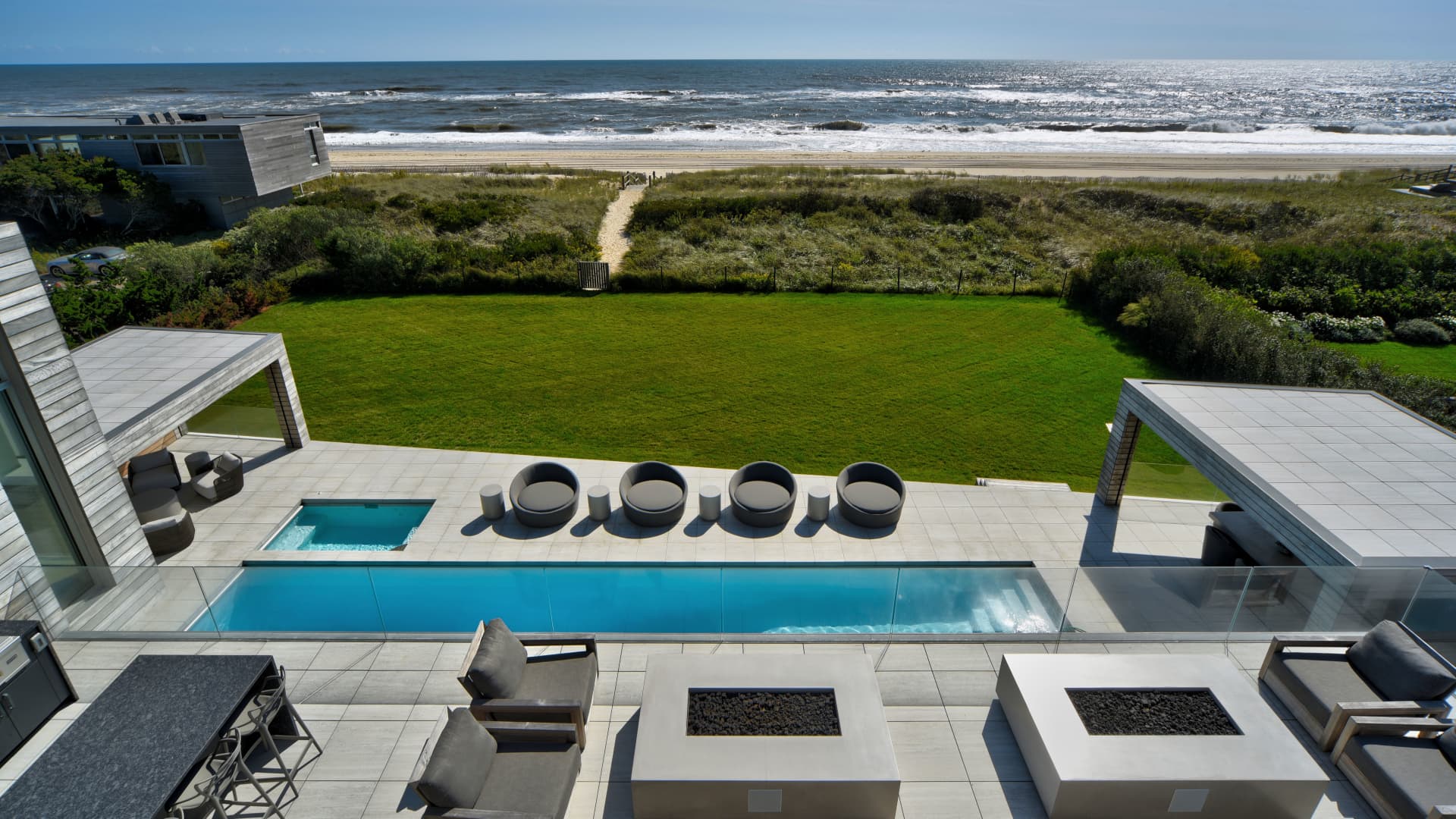 View from roof, 277 Surfside Dr., Bridgehampton, NY.