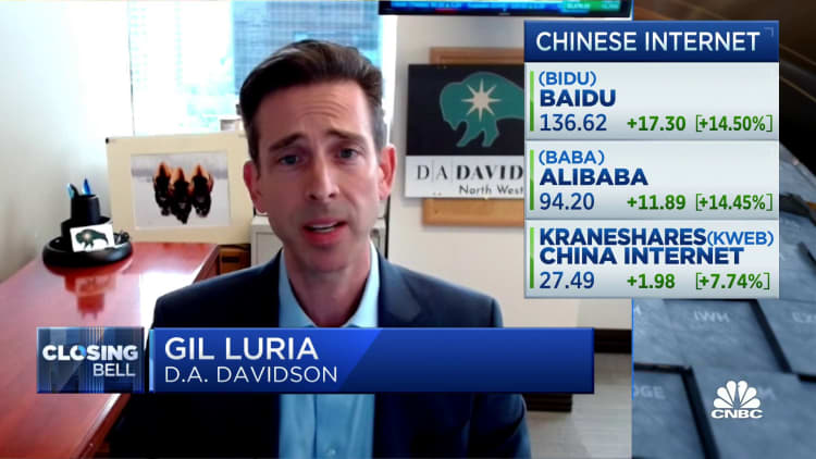 U.S. Big Tech looks better than China, says D.A. Davidson's Gil Luria