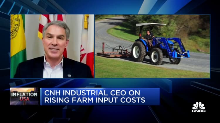 We've seen almost $1 billion of additional cost come into our business in 2022, says CNH Industrial CEO