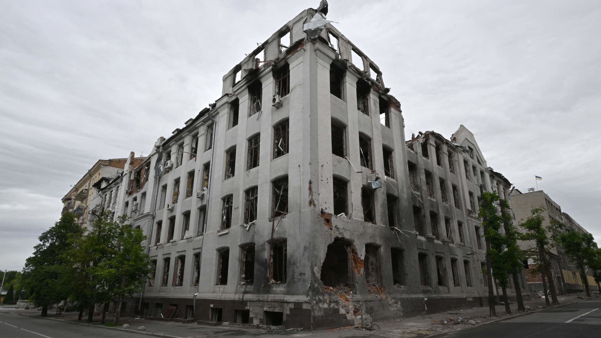Shells and missiles have been falling on cities since the start of the war in Ukraine, damaging historic buildings.