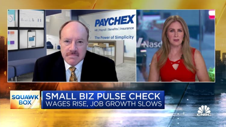 Small business wage growth remains strong, says Paychex CEO Marty Mucci