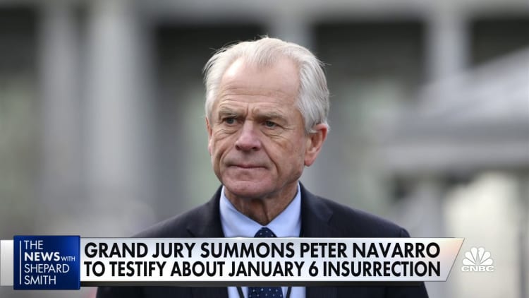 Navarro summoned to testify about Jan. 6 insurrection