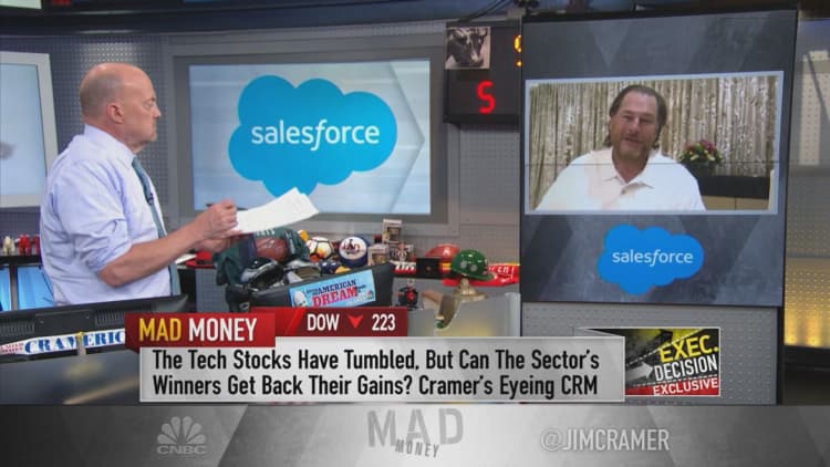Watch Jim Cramer's full interview with Salesforce CEO Marc Benioff