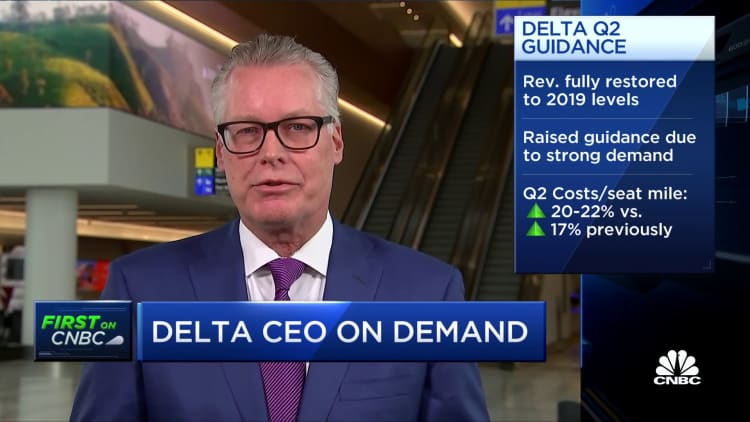 Customers are prioritizing air travel, says Delta CEO