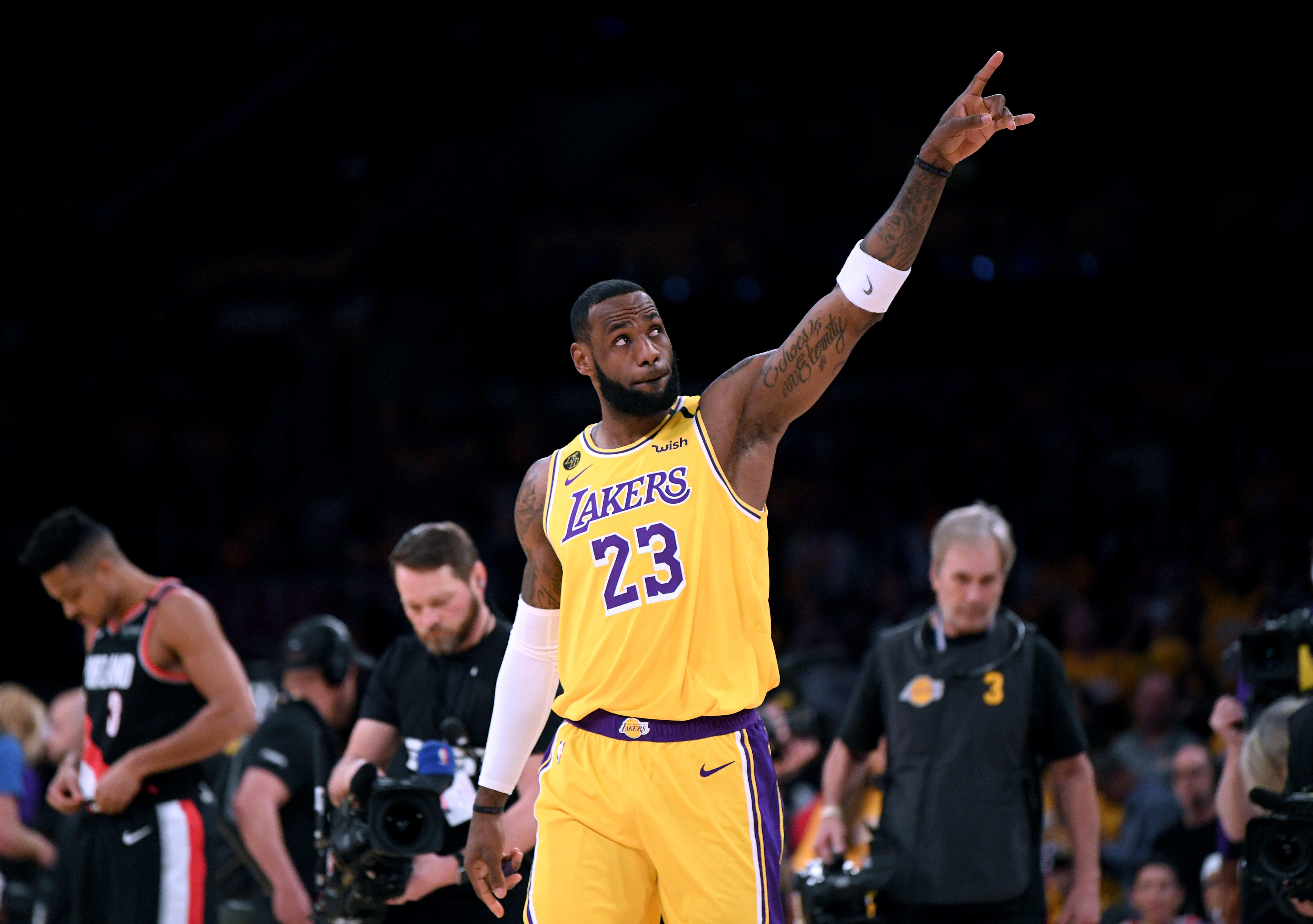 FIRST LOOK: Los Angeles Lakers star LeBron James is changing his