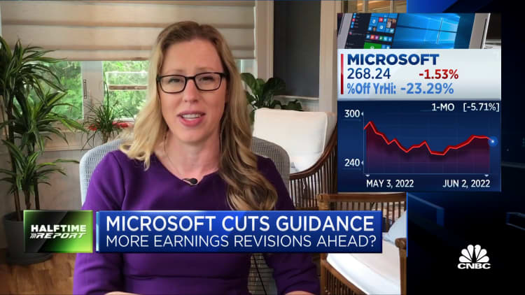We're certainly not changing out expectation for Microsoft, says SVB Private's Shannon Saccocia