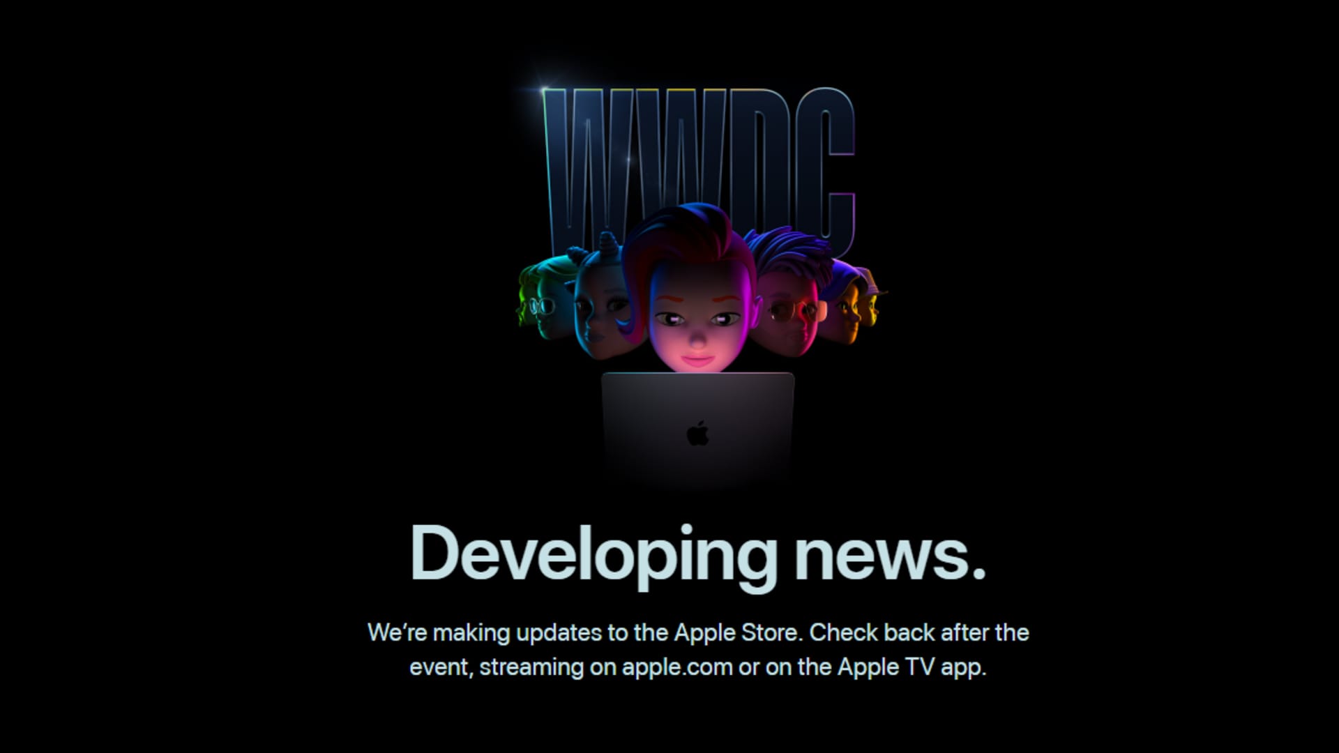 Apple Store down ahead of WWDC 2022 keynote