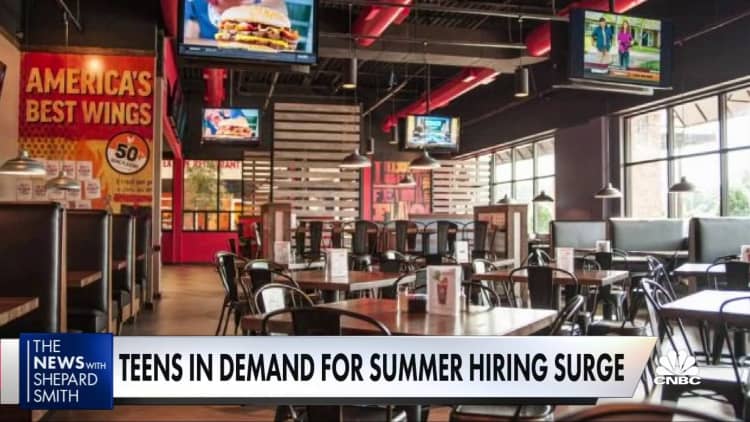 Teen workers find themselves in high demand for summer hiring surge