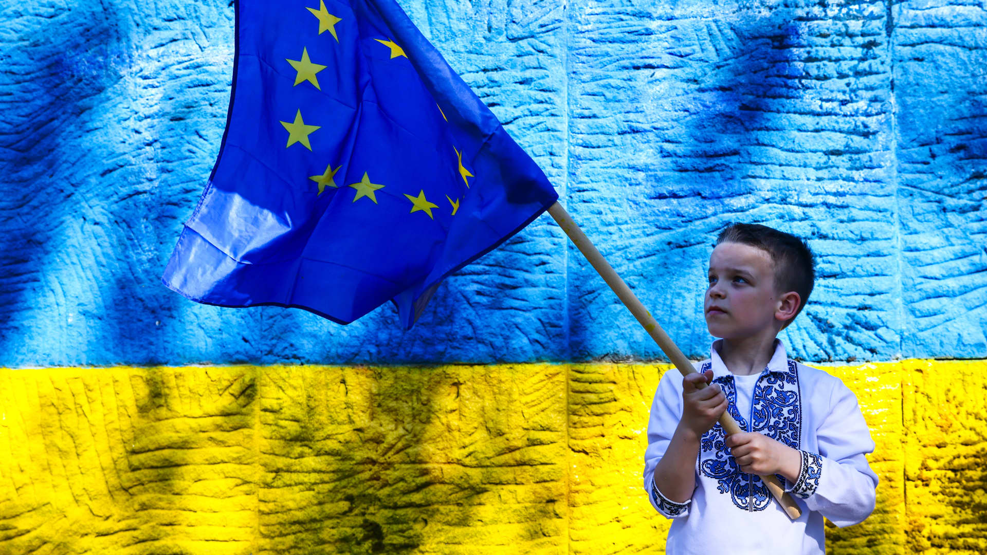 Ukraine has requested to become a member of the EU, but the process is likely to take some time and it is unclear if there is a broad support to accept several new nations in the bloc.