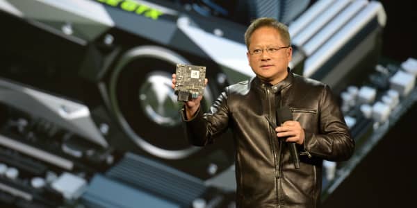 Nvidia shares jumped 25% this week — and got cheaper. Here's how that happens