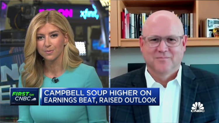 We feel very good with our third wave of raised pricing, says Campbell Soup CEO