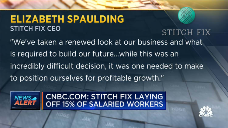 Stitch Fix to lay off 15% of salaried workers