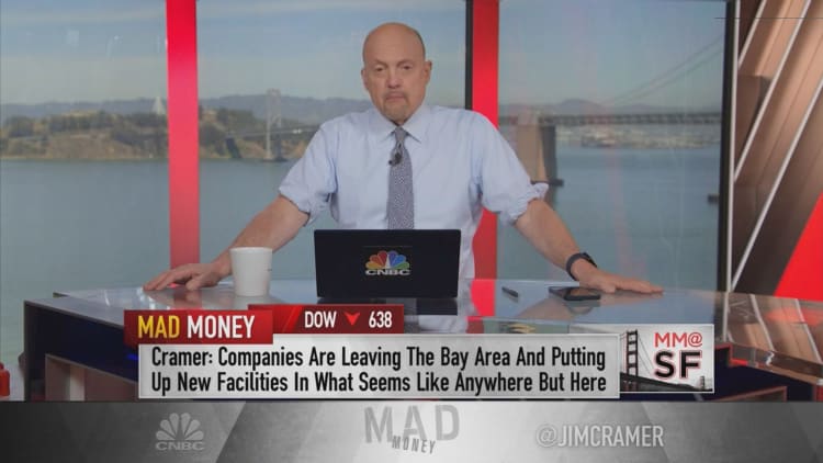 Jim Cramer says a tech exodus from California is coming