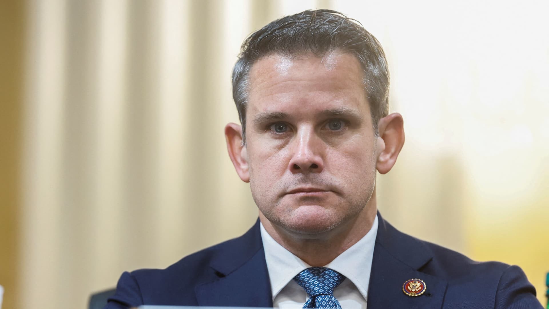 U.S. Representative Adam Kinzinger (R-IL) participates at the opening public hearing of the U.S. House Select Committee to Investigate the January 6 Attack on the United States Capitol, on Capitol Hill in Washington, U.S., June 9, 2022.