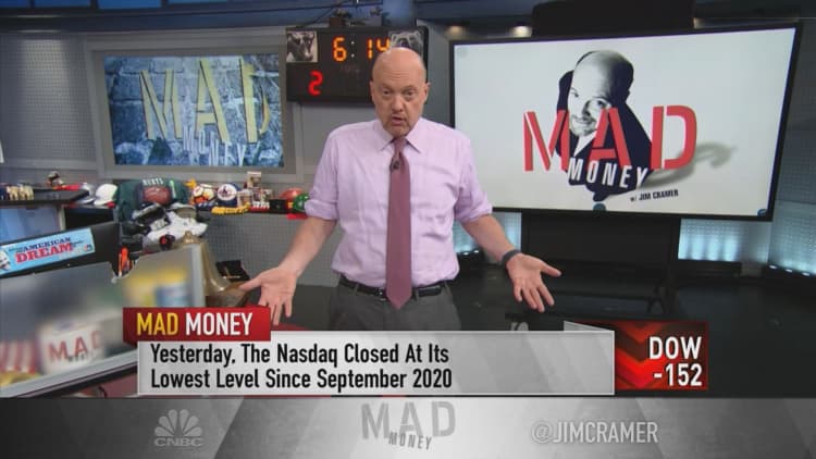 Jim Cramer says to consider buying cheap stocks with dividend protection and healthy growth