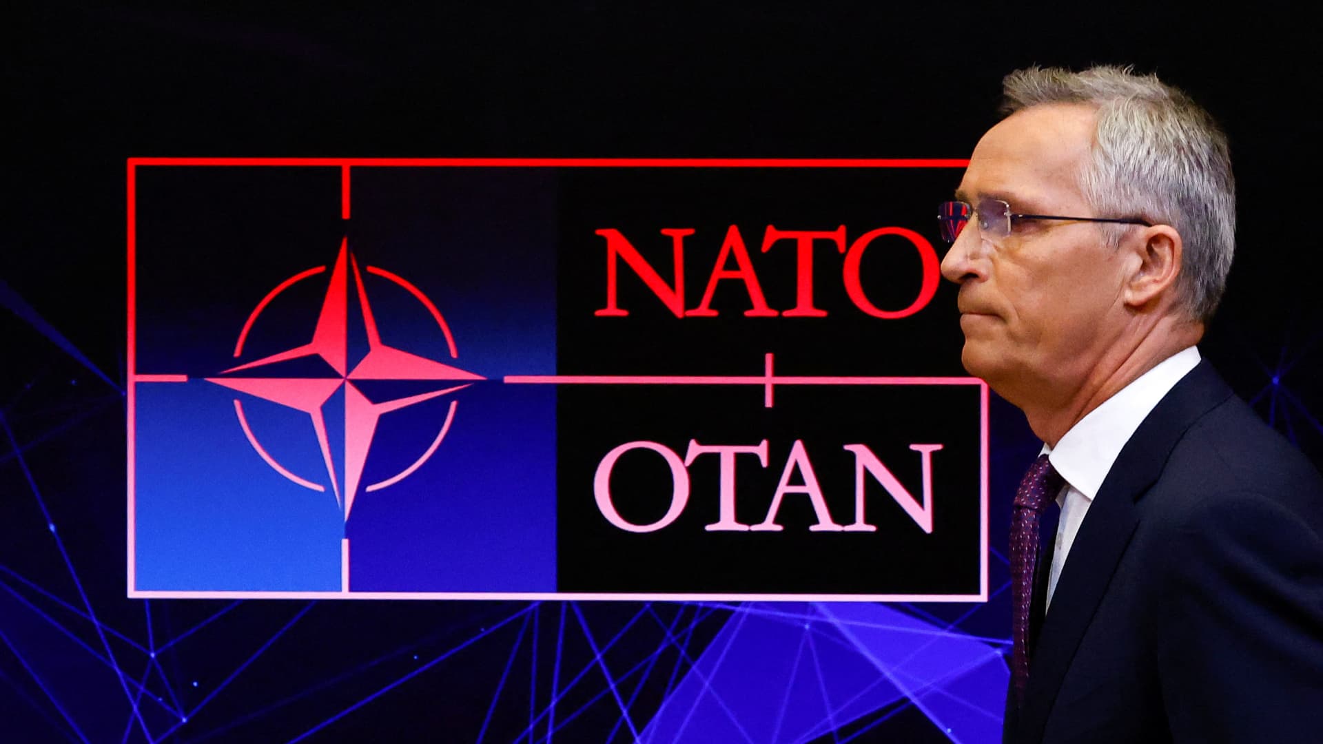 NATO Secretary General Jens Stoltenberg holds a news conference ahead of a NATO defence ministers' meeting at the alliance's headquarters in Brussels, Belgium June 15, 2022. 