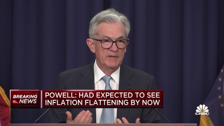 We'd like to see demand moderate and the labor market better balanced, says Powell