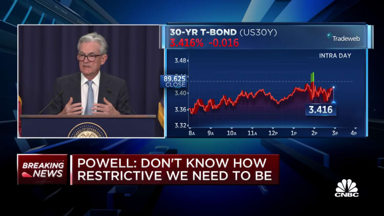 We want to see a series of monthly declines in inflation, says Fed Chair Powell