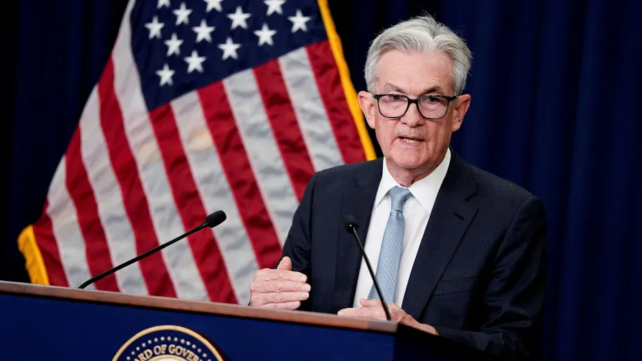 U.S. Federal Reserve Board Chairman Jerome Powell takes questions after the Federal Reserve raised its target interest rate by three-quarters of a percentage point to stem a disruptive surge in inflation, during a news conference following a two-day meeting of the Federal Open Market Committee (FOMC) in Washington, June 15, 2022.