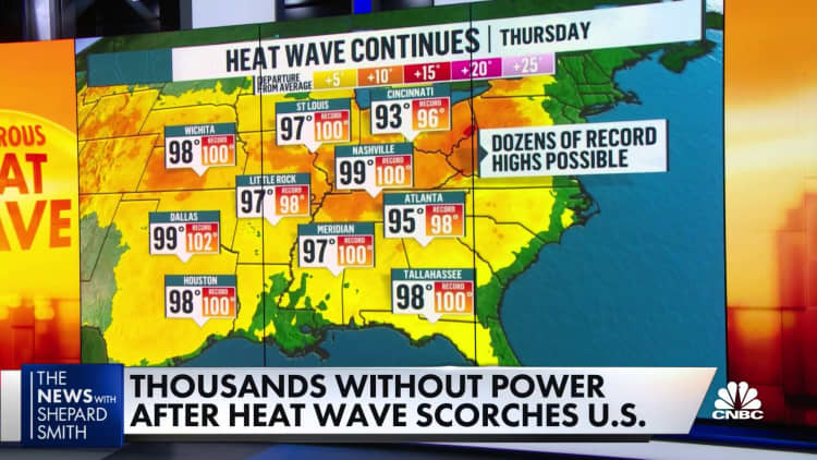 Power grid under duress as heat wave pounds the U.S.