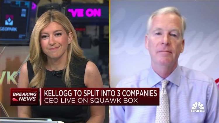 Kellogg CEO Steve Cahillane: Now is the opportune time to split company
