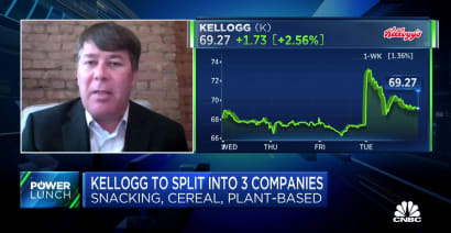 Competitors watching Kellogg's split to see if it works, says Piper Sandler's Michael Lavery