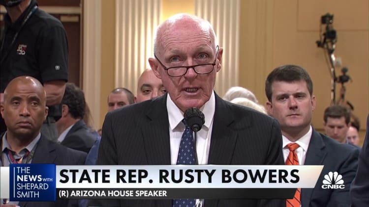 We have lots of theories, we just don't have the evidence, Giuliani told Ariz. House Speaker Rusty Bower