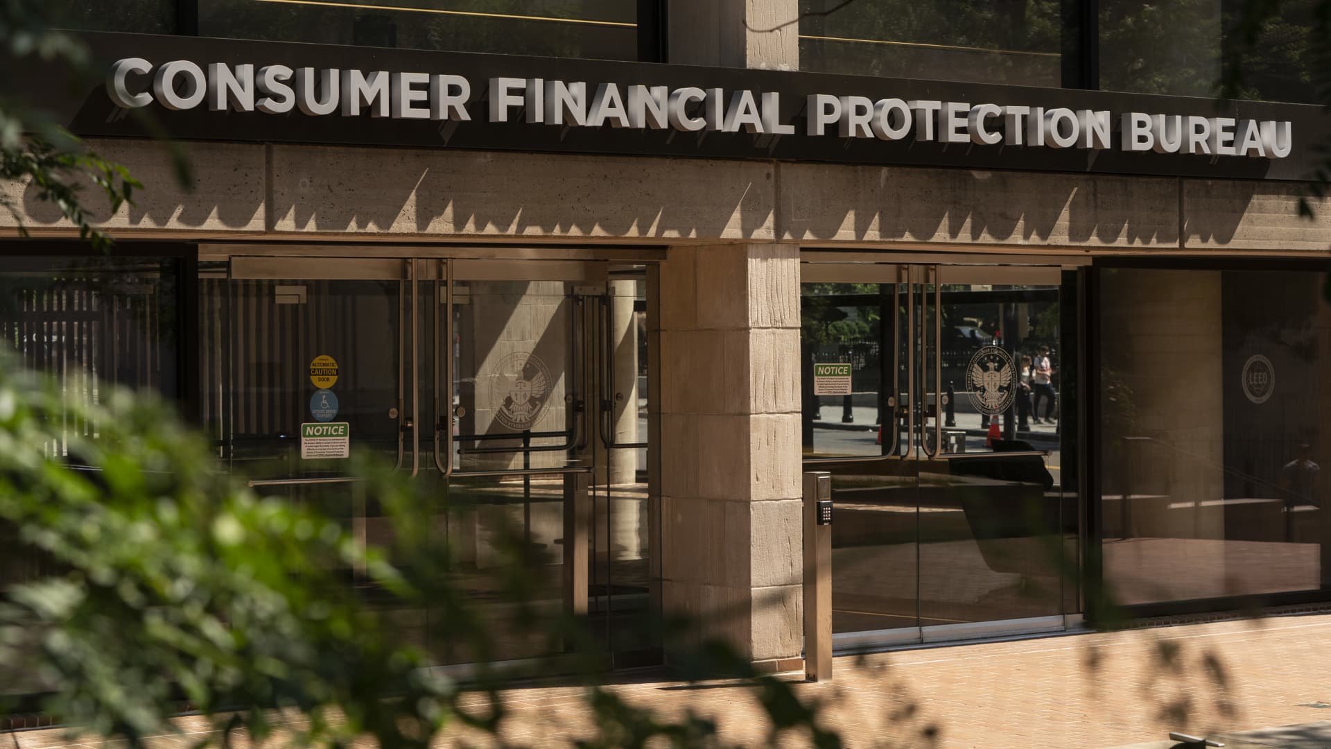 The Consumer Financial Protection Bureau headquarters in Washington, D.C.