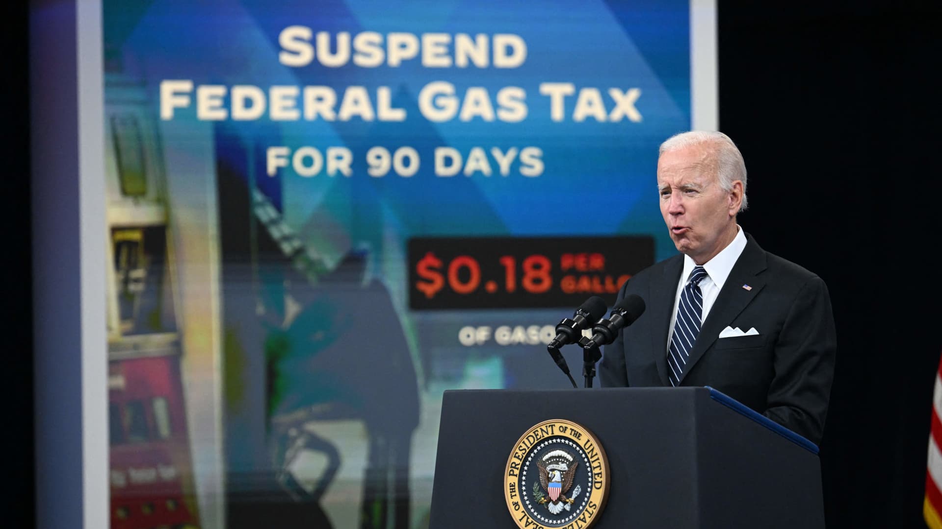 President Biden calls on Congress to suspend the federal gas tax for 90 days