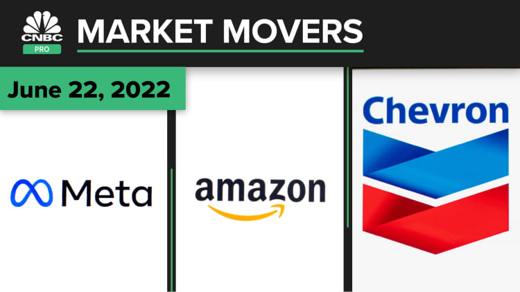 Meta, Amazon, and Chevron are today's top stocks: Pro Market Movers June 22
